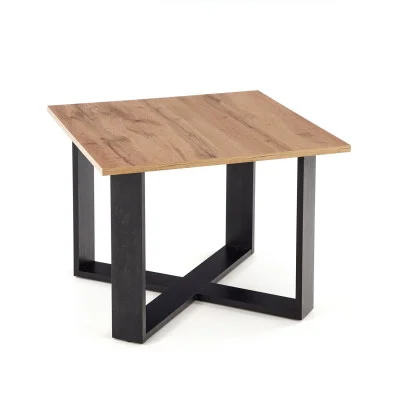 CROSS COFFEE TABLE, WOTAN OAK / BLACK